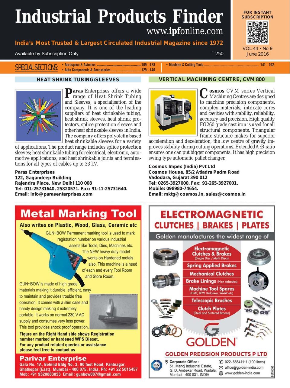 Industrial Products FinderJune 2016 Magazine